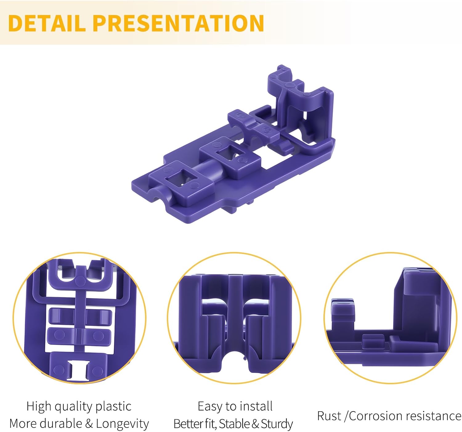 Allstare MEG62279201 Dishwasher Rack Holder Replacement Parts for LG Dishwasher Lower Dishrack Holder Assembly LDF7774ST LDF5545ST Tine Row Fixing Clip LG Dishwasher Rack Bracket Clip Retainer 2 Pcs
