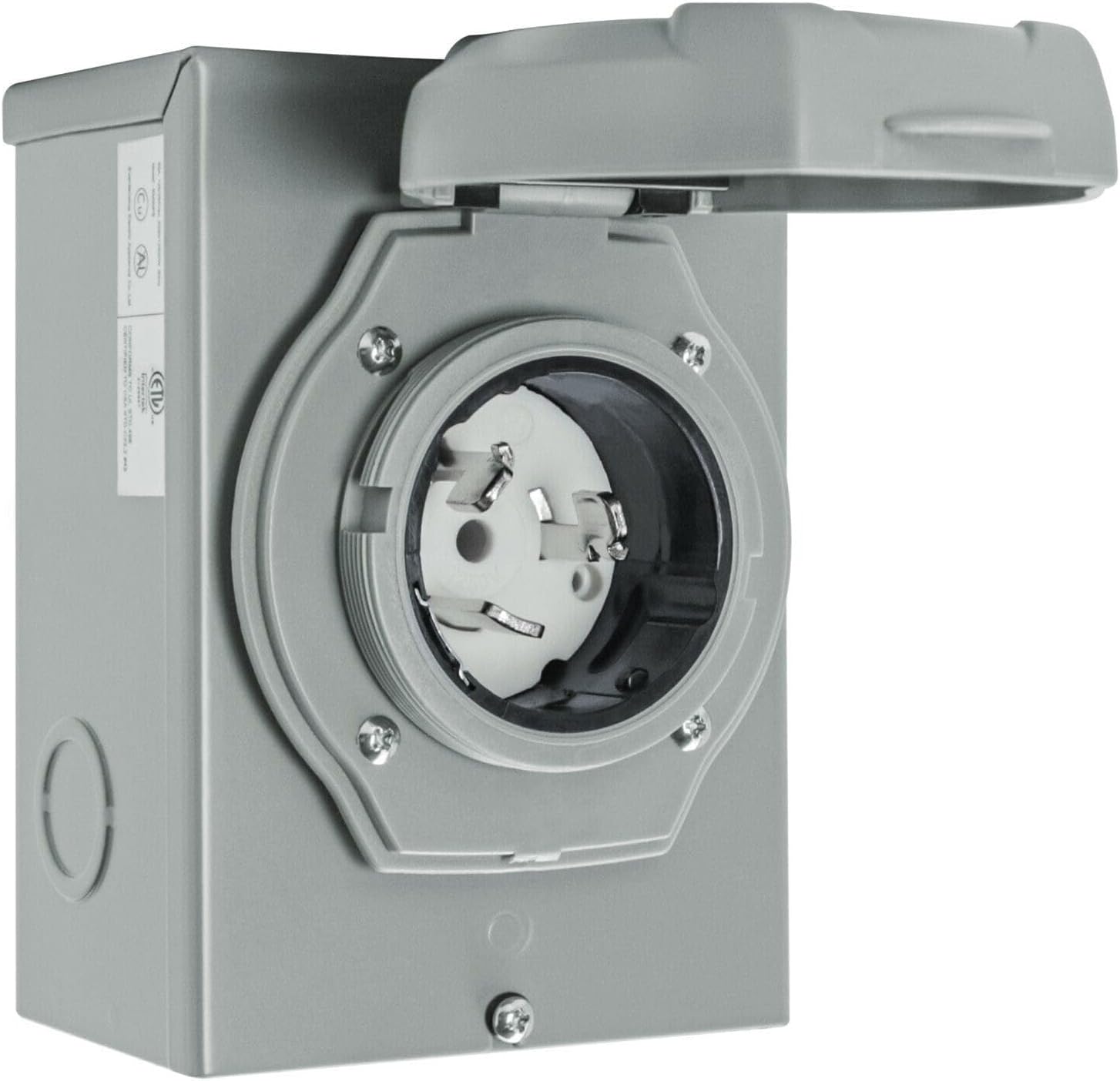 LCPNLSS250ETL Inlet Box SS2-50P Generator RV Trailer 50 125/250 Volt Weatherproof LC-PNL-SS250ETL