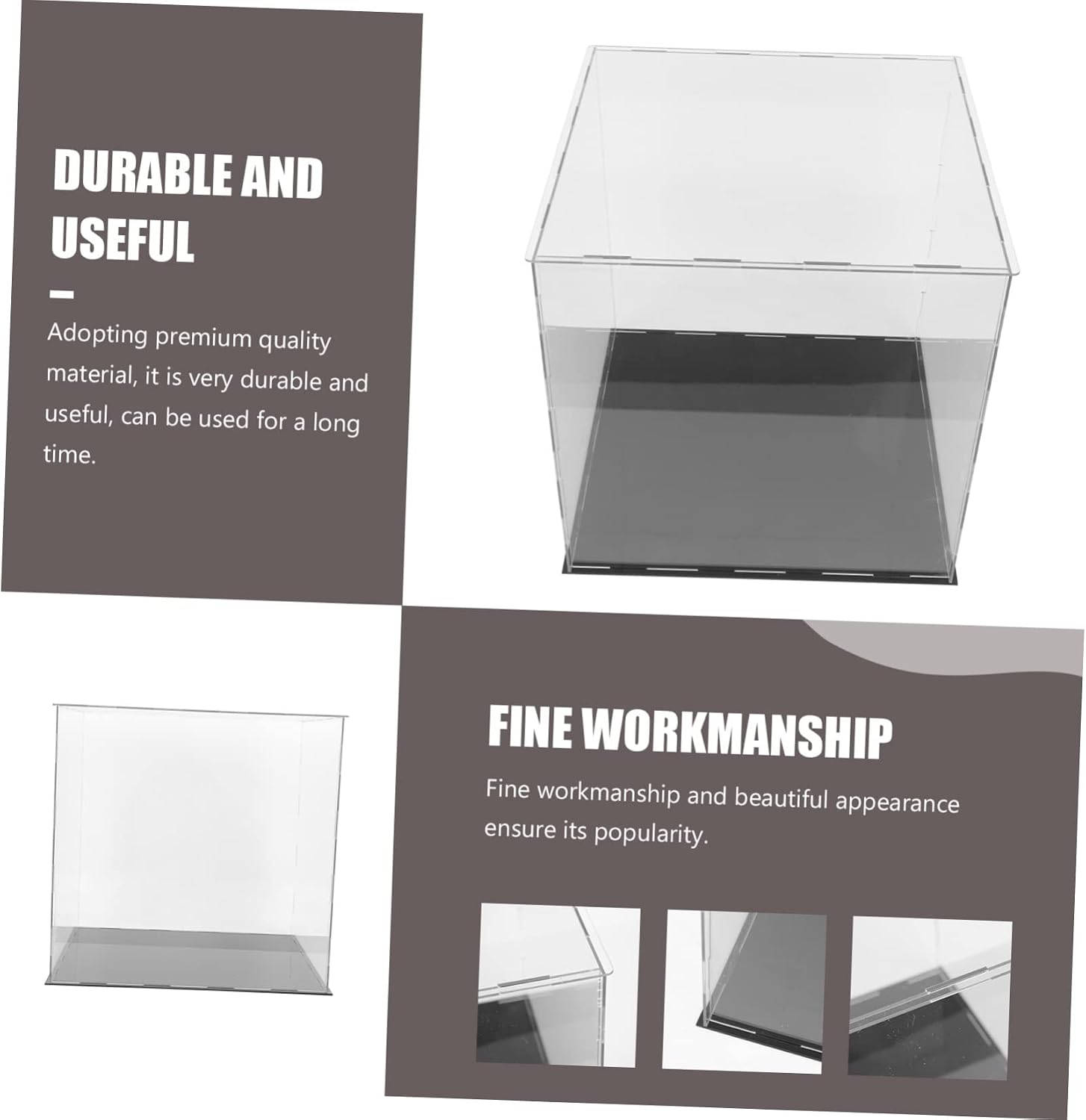 KOMBIUDA Football and Basketball Display Case Storage Box Dust for Collectors for Showcasing Sports Memorabilia