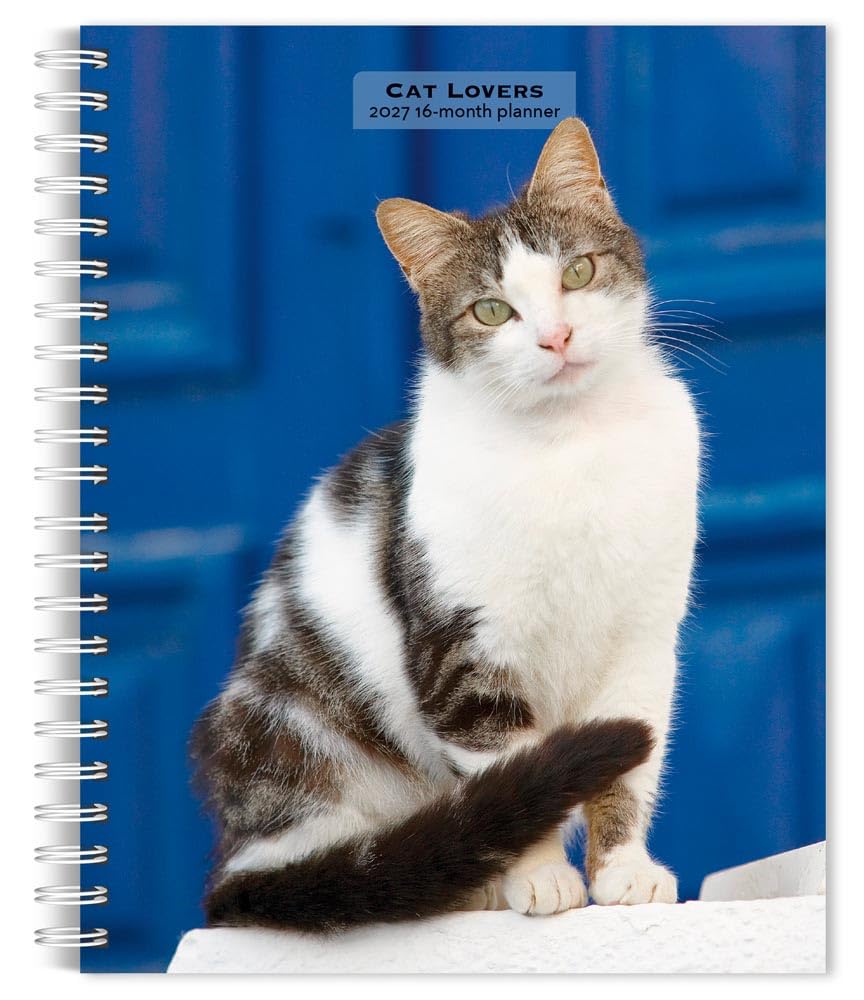Cat Lovers 2027 6 X 7.75 Inch Spiral-Bound Wire-O Weekly Engagement Planner Calendar New Full-Color Image Every Week