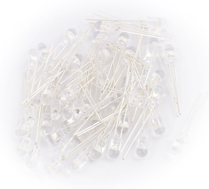 JRXFXEKW 50個 ダイオード CHT5018 5mm ラウンドヘッド 透明赤外線ライト ショットキーダイオード 発光ダイオー