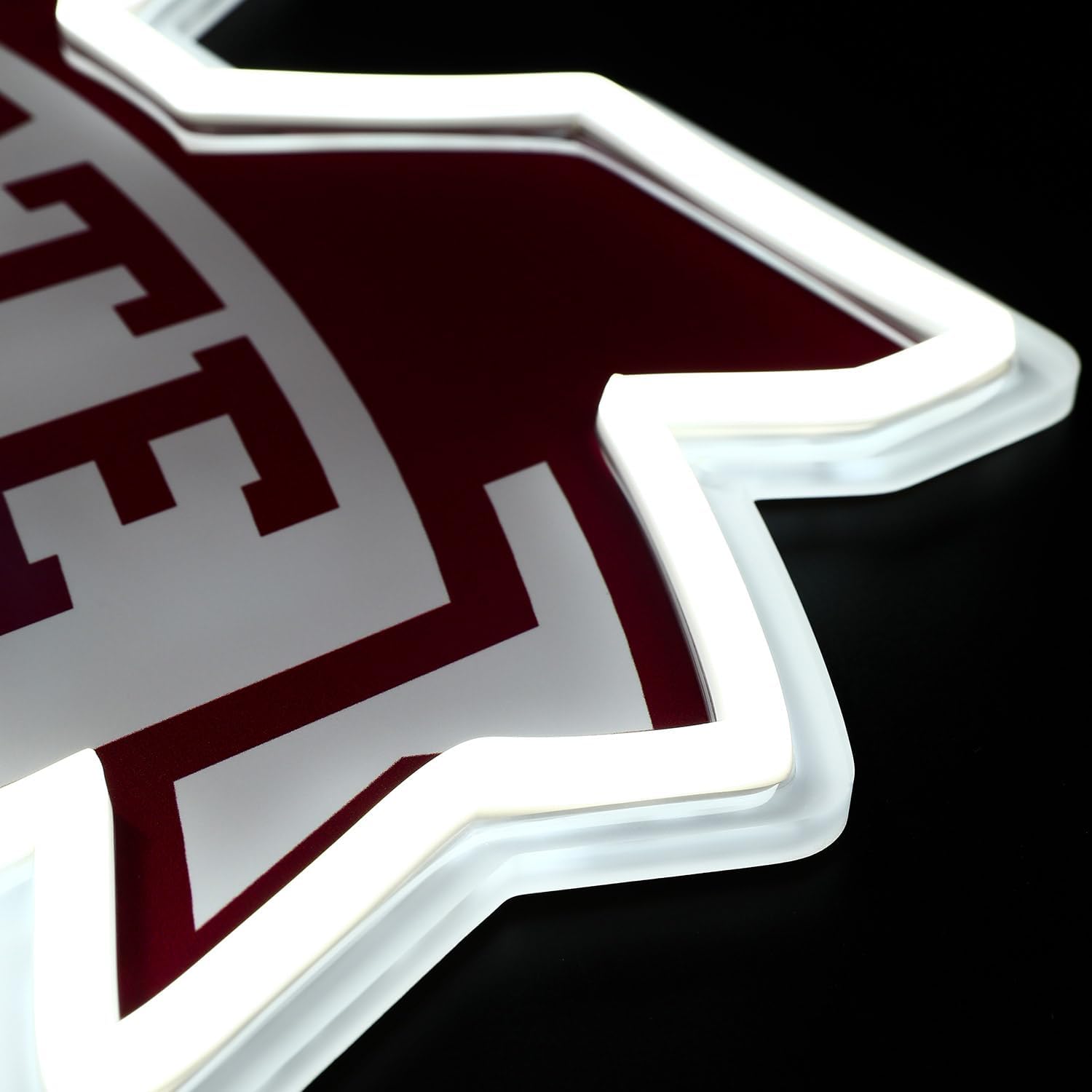 Saturday Neon Officially Licensed NCAA Mississippi State Bulldogs LED Neon Light Up Sign, 15" - Perfect for Fans and Alumni