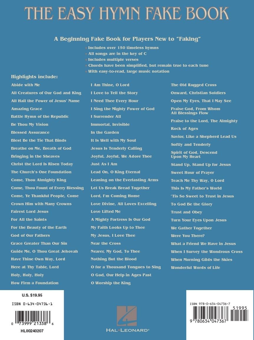 The Easy Hymn Fake Book | Beginner Songbook for Church Musicians with Melody and Chords, No Bass Clef | Over 150 Hymns in the Key of C for Piano, Keyboard and C Instruments | Large Print image 5