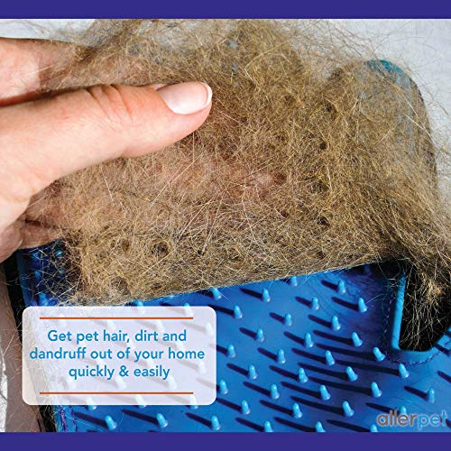 Allerpet Dog Allergy Relief W/Free Pair Of Grooming Gloves - Best Pet Dander Remover For Allergens - For Canine Dry Skin Treatment - Good For Fur & Skin - (12Oz) #TOP5