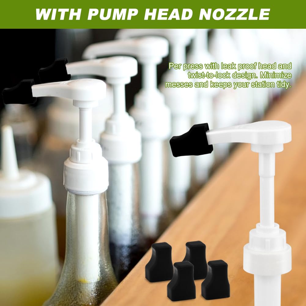 Coffee Syrup Pump for 750 ml Bottle, Syrup Dispenser Pumps Fits Monin Syrup