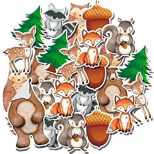 Woodland Animals Stickers, Willife Vinyl Decals, Case, Phone, Laptop, Computer, Water Bottles, Luggage, Gift Bag Forest Aniamls Party Favors