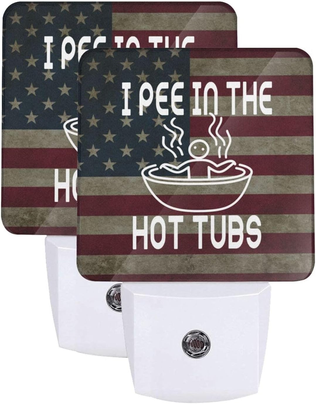 I Pee in The Hot Tubs Night Light Set of 2 Home Decor