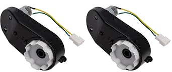 WW-4 12 Volt Gearbox with DC Motor, 12V390 16000RPM Motor with Gear Box Children Electric Ride On Car Replacement Parts Pack of 2