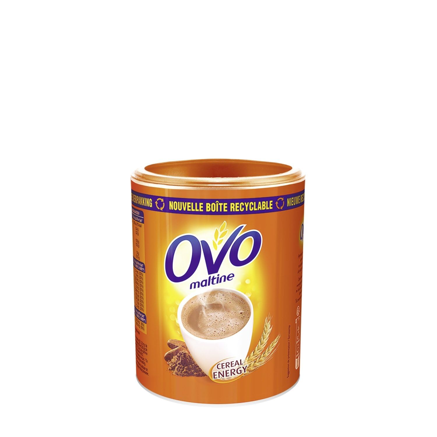 OVOMALTINE – Chocolat en Poudre Gourmand et Énergétique, Texture Onctueuse (Pot 350g) - Lot de 3 - vendu par Lot