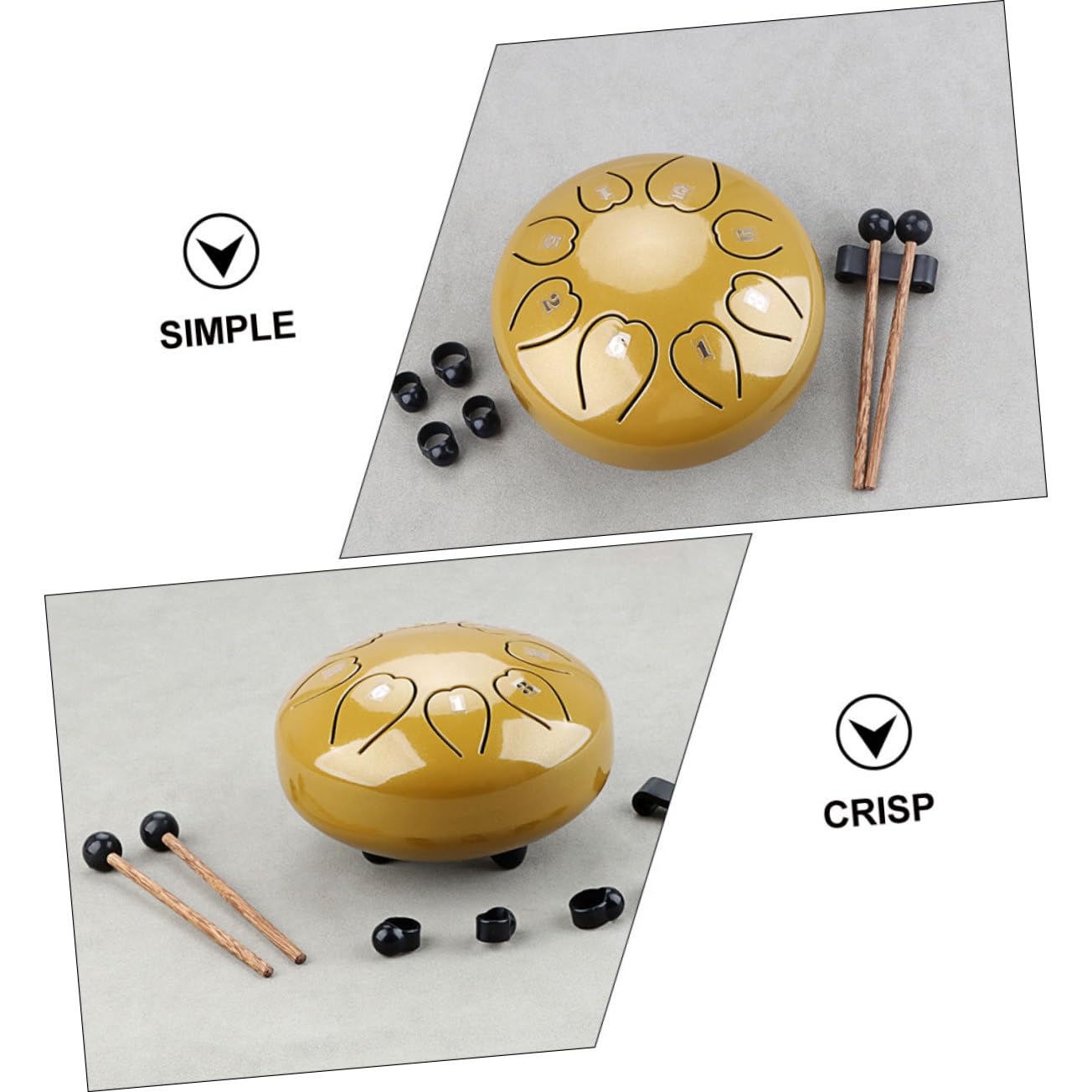 TOYANDONA De Lengua Etéreo Portátil De Mano Para Principiantes Instrumento De Percusión Para Amantes Música