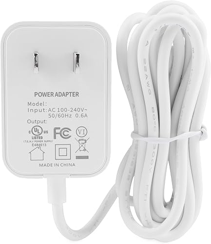 Miniatura 3 de Cargador para VTech VM901 VM919HD cámara de monitor de bebé 5 V, adaptador de corriente UL Aadpter con cable de 5 pies - LEFXMOPHY