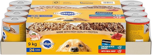 PEDIGREE Chopped Ground Adult Soft Wet Dog Food Variety Pack