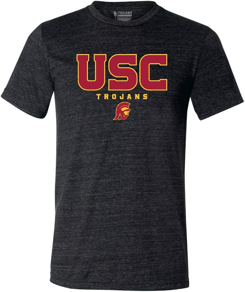 Dunbrooke USC Trojans Triblend Short Sleeve Tee : Sports & Outdoors