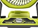 RYOBI ONE+ 18V Cordless Hybrid WHISPER SERIES 7-1/2 in. Fan (Tool Only), GREEN (PCL811B) - 4
