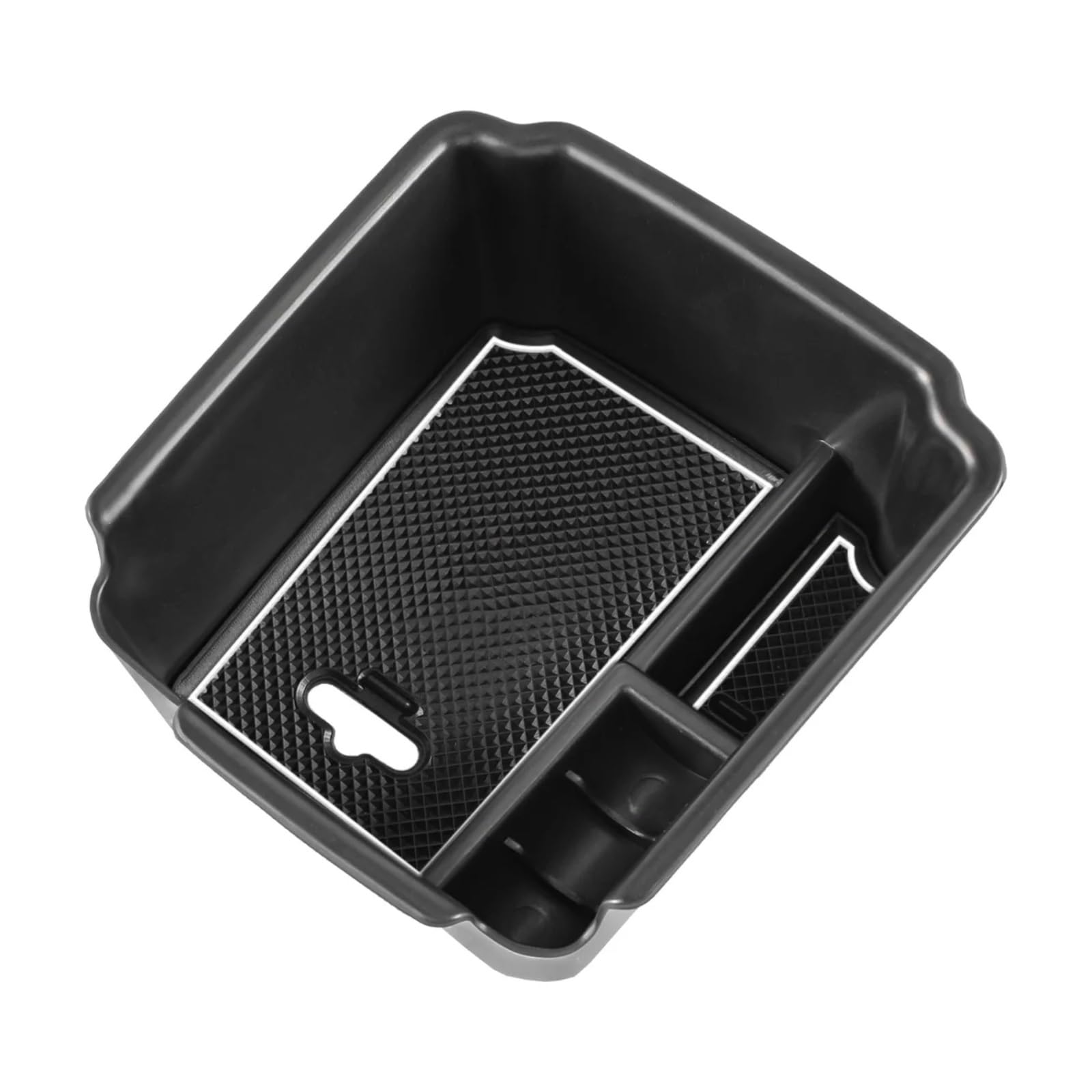DZWDY car Interior Compatible With For Tiguan 2018 2019 2020 2021 2022 2023 2024 For Taos 2022 2013 2024 Armrest Secondary Storage Box Center Console Organizer(White)