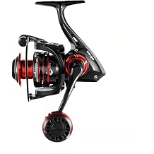 Spinning Fishing Reel Metal Spool & Alloy Handle, Long-Cast Deep Spool Reel, Smooth Drag System, 13+1 Bearings, Adjustable Folding Handle, Freshwater & Saltwater Lure Reel
