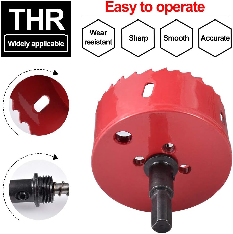 M42 HSS Hole Saw, 120mm Heavy Duty Hole Saw Tooth Cutting Opener Drill Bit for Wood Aluminum Iron Sheet Pipe Plastic