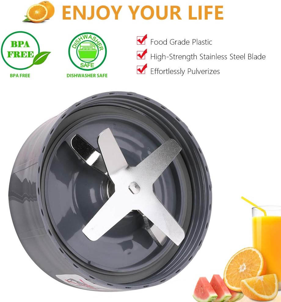 2 Pack Blender Extractor Blade Cross Blade Replacement Parts Compatible with Nutribullet 600W & Pro 900W Series Blenders Mixer NB-101B NB-101S NB-201
