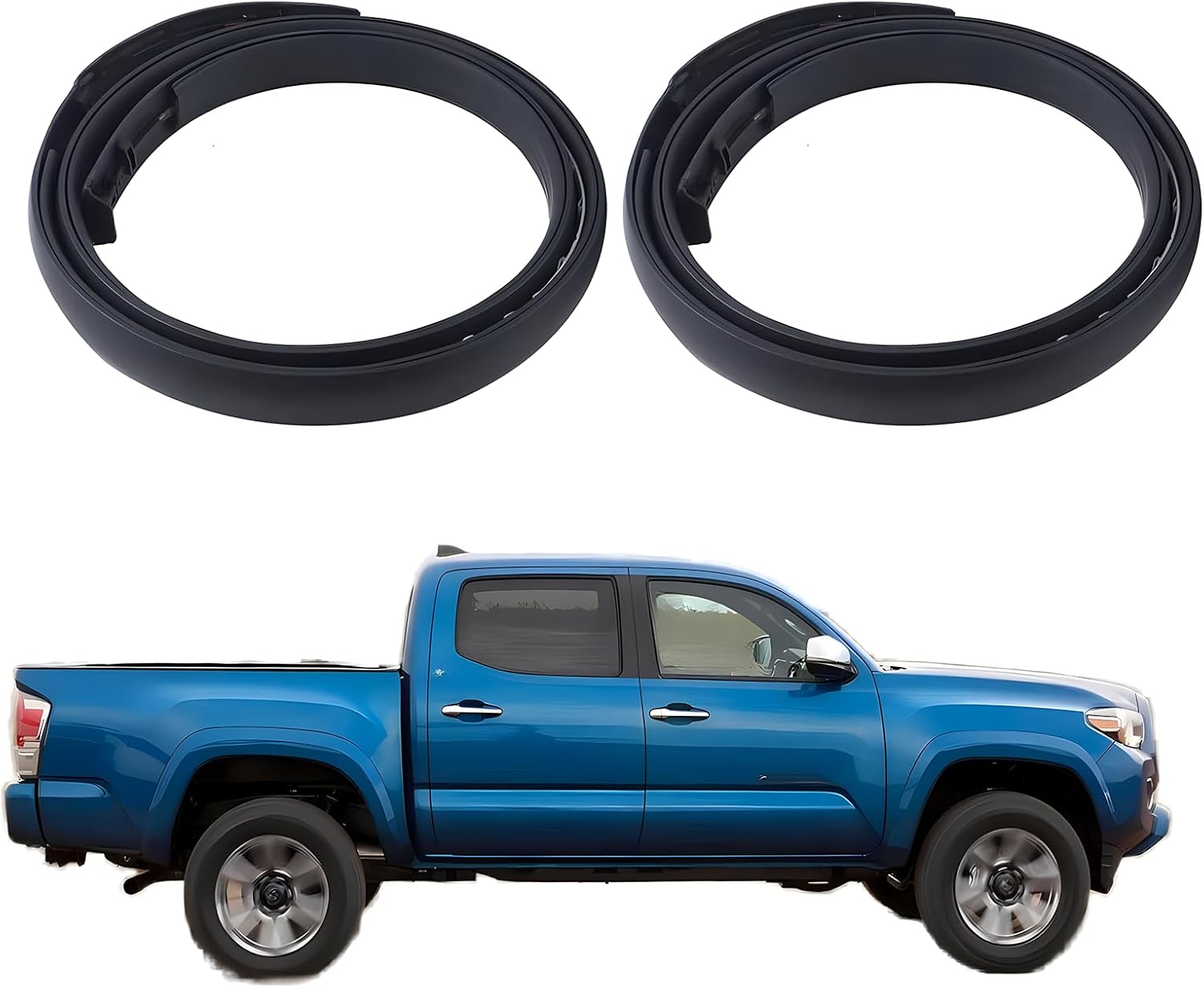 2pcs ROOF DRIP MOLDING for 2005-2015 Toyota Tacoma Double CAB