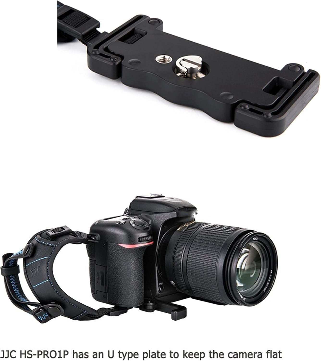 JJC L Size Camera Hand Strap Grip Wrist Strap With Standing U Plate for Canon EOS 5DM4 5DM3 5DM2 5D 5Ds R 6DM2 6D 7DM2 90D 80D 77D 70D SX70 SX60 Z50II ZR D780 D850 D500 D750 D750 D810 D7500 P950 P1100