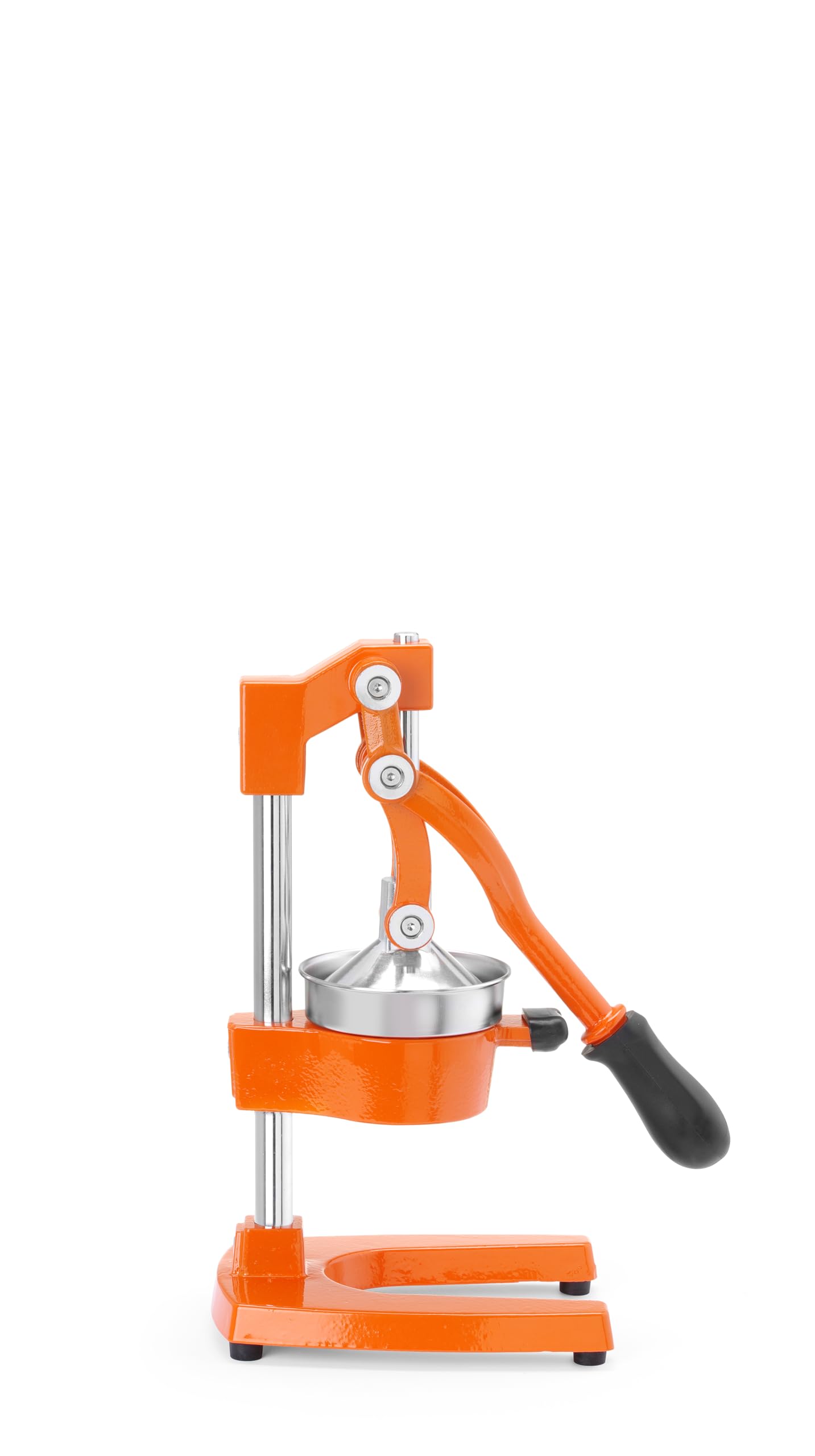 HENDI Presse-agrumes Manuel à Levier, BarUp, Corps en Fonte, Éléments Amovibles Compatibles Lave-Vaisselle, 225x180x(H)510mm, Orange