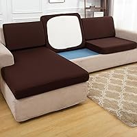 Vista 14 de Fundas de cojín para sofá seccional en forma de L, funda elástica para sofá con diván, protector de muebles para sala de estar, fundas elásticas #1