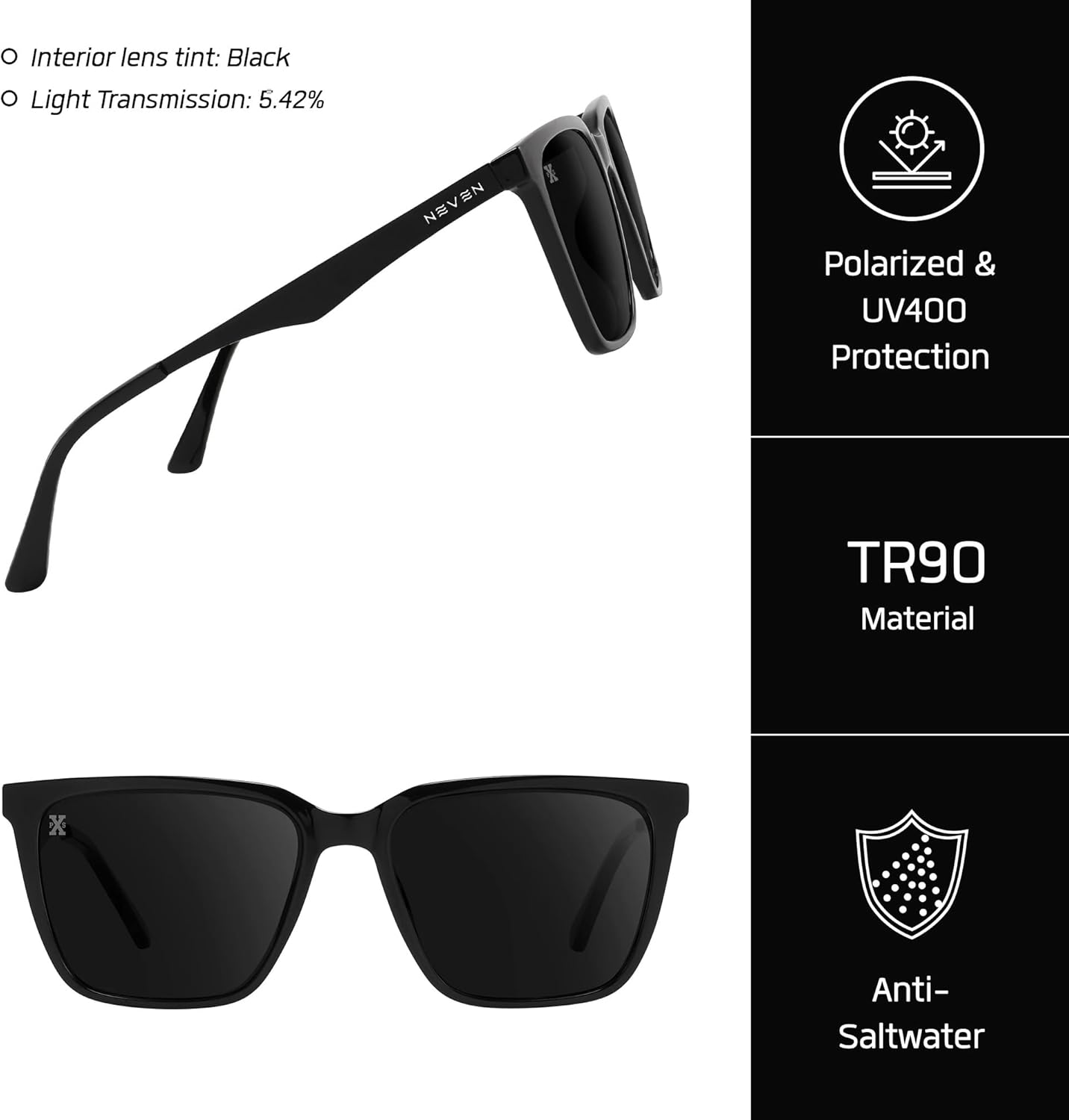DAILY DRIVER - UVprotected Sunglasses - rectangular Unisex Polarized Sunglasses