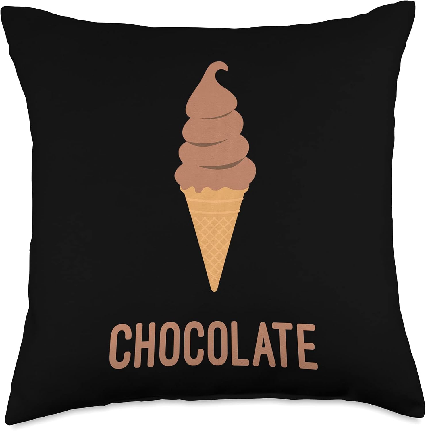 ice cream throw pillow