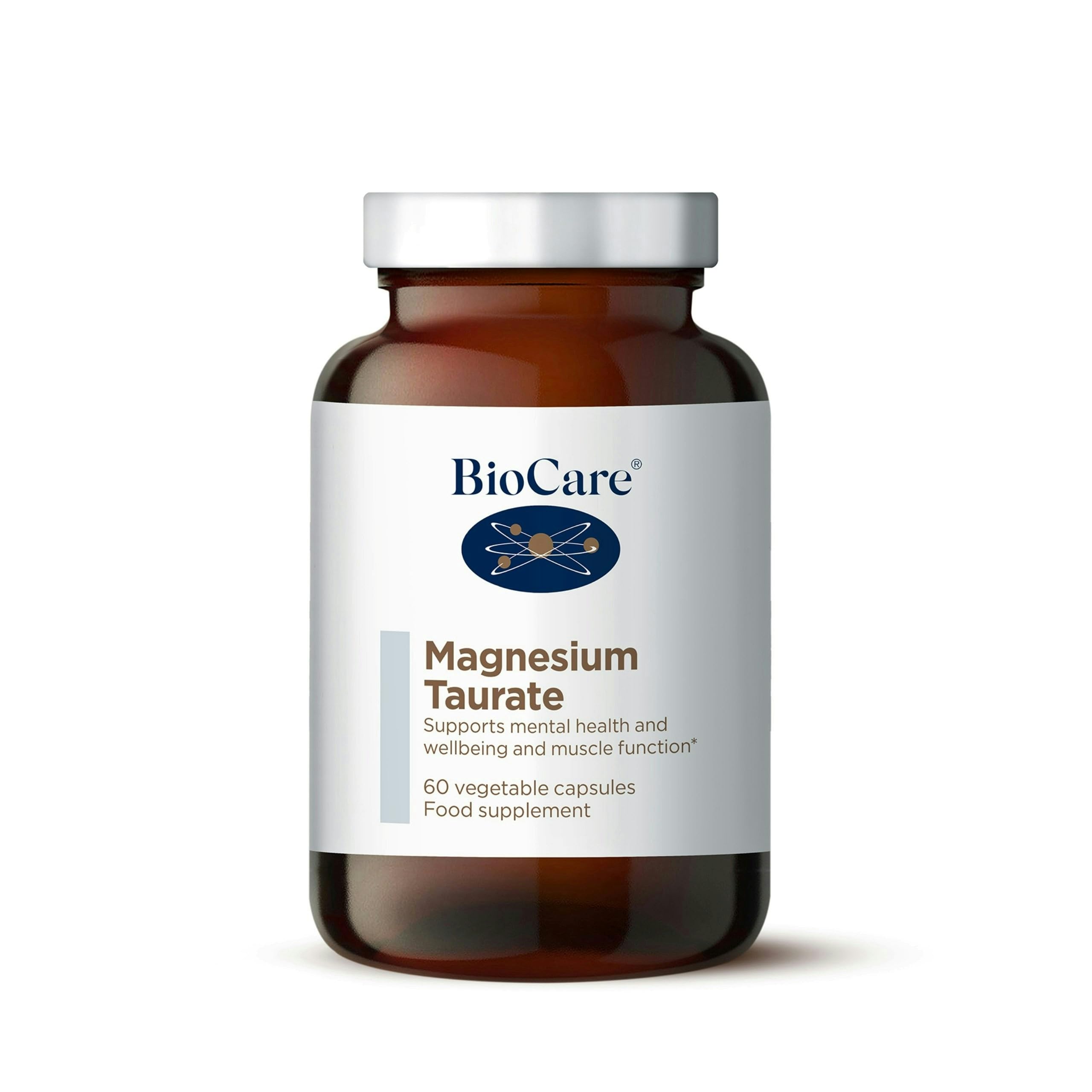 BioCare Magnesium Taurate | Supports Mental Health, Wellbeing & Muscle Function - 60 Capsules