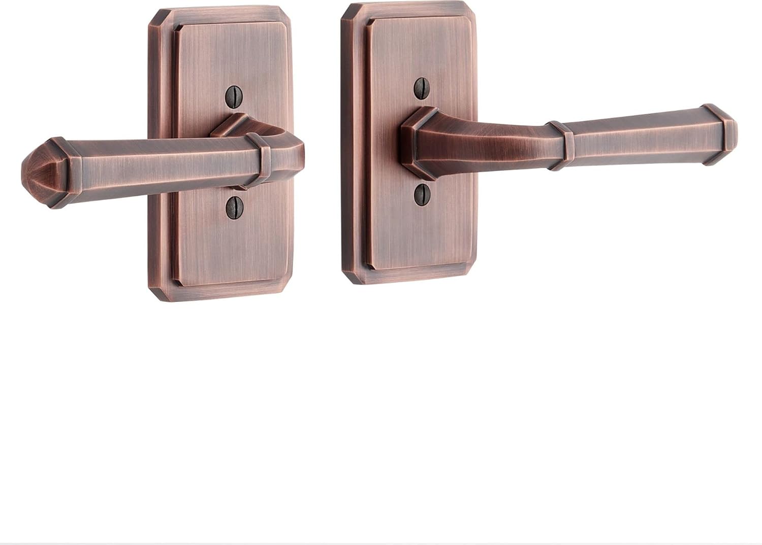 479333 Matteen Right Handed Solid Brass Dummy Door Lever Set