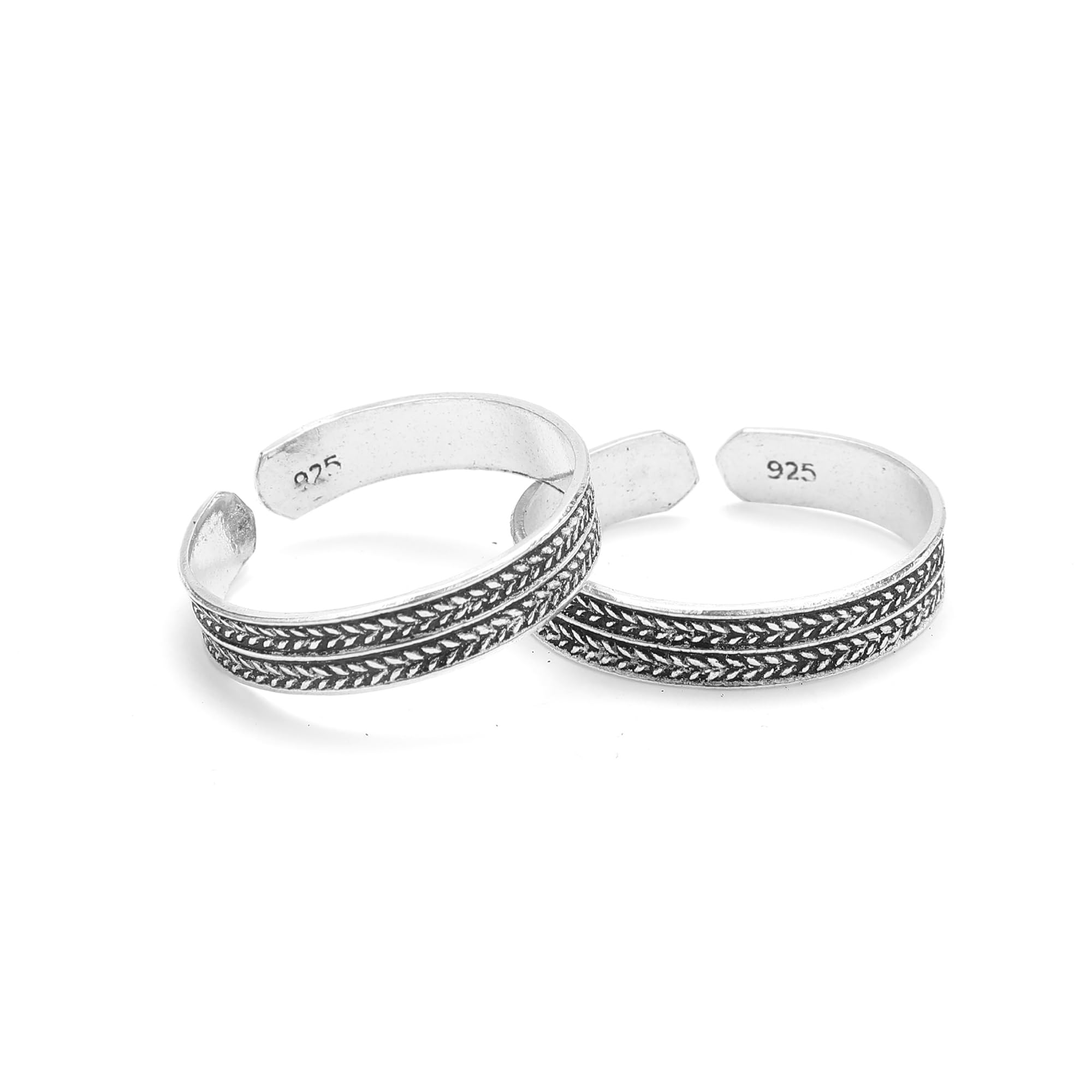 dhruvs collection 925 Pure Sterling Oxidized Silver Toe Ring, Bichhiya, Chutki For Women and Girls-picture-45
