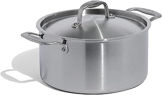Made In Cookware - 6 Quart Stainless Steel Stock Pot With Lid - 5 Ply Stainless Clad - Professional Cookware - Crafted in