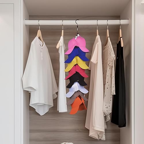 Miniatura 4 de Organizador de sombreros para gorras de béisbol, almacenamiento de sombreros para gorras de béisbol, organizador de sombreros sobre la puerta,