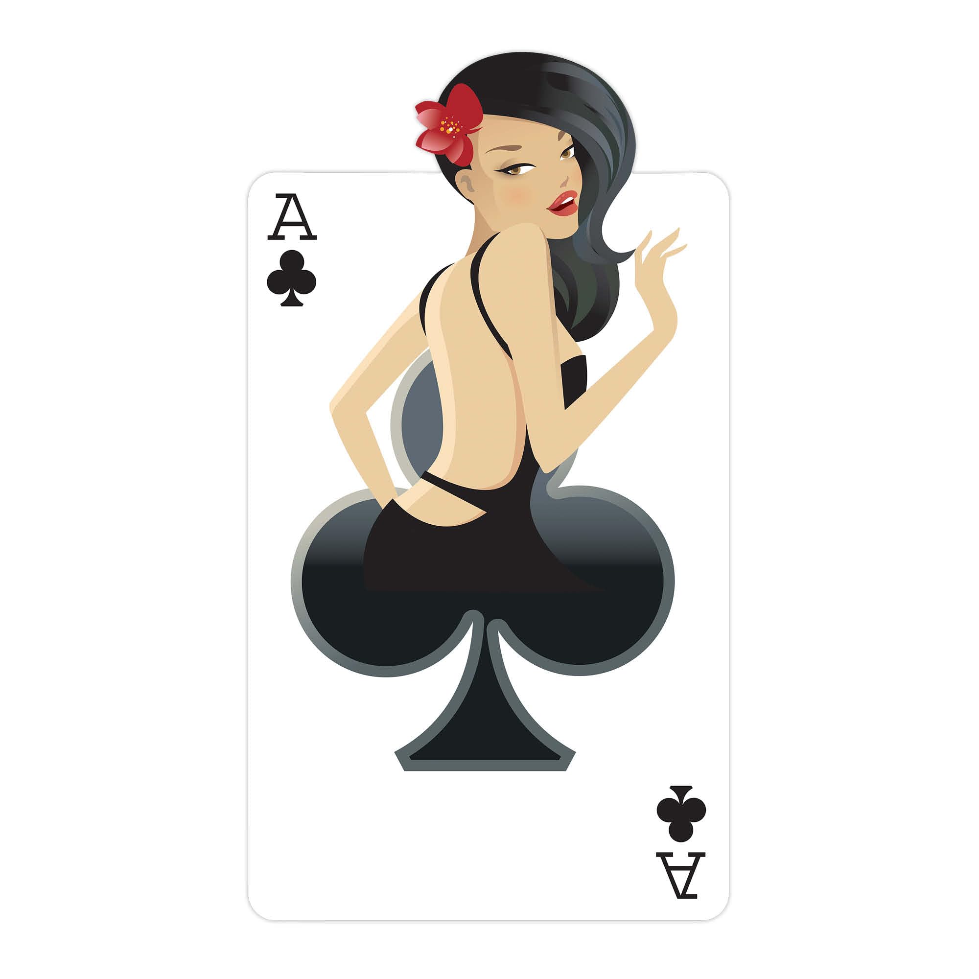 Star Cutouts Cut Out of Clubs Babe