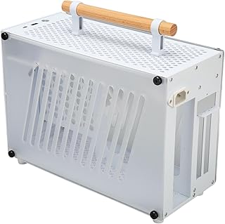 Gugxiom Mini ITX Gaming Computer Case ITX Portable Mini Case, Mini ITX Case, 2x2.5 Inch PC Case for Gaming USB 3.0 Type C Port Support SFX SFX LP SSD, Chassis Installation PC Case 110-240V