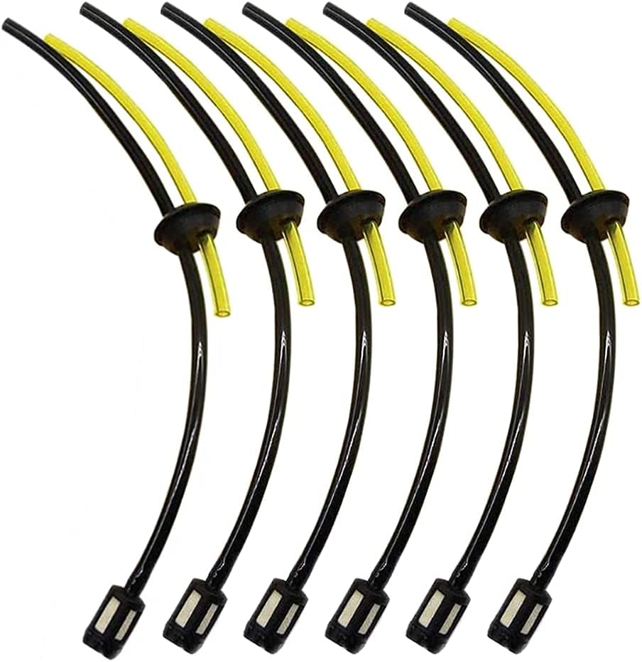 6 Pcs Strimmer Fuel Pipe, Universal Garden Grass Trimmer Fuel Line