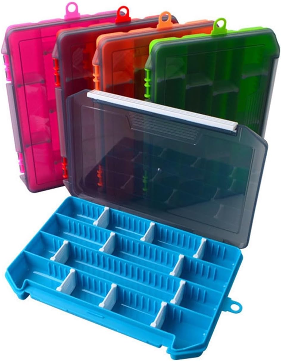 RAHBI Outdoor Bait Storage Box Multifunctional Plug-in Single-Layer Fishing Tool Accessory Box Portable Fishing Gear Box Leisurely (Color : 2)