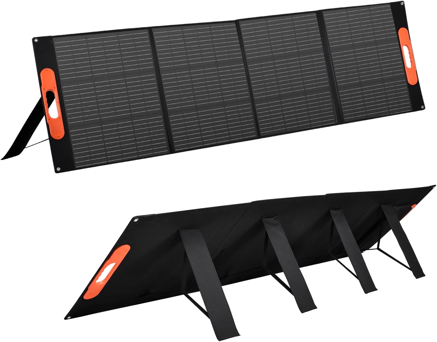 Portable Solar Charger 400W Foldable ETFE Monocrystalline Panel 24% Efficiency, USB cs PD 45W, duals USB-A, MC4s 4-in-1 Cable, IP65 Waterproof Solar Panel for RV Camping and Outdoor Powers Supply