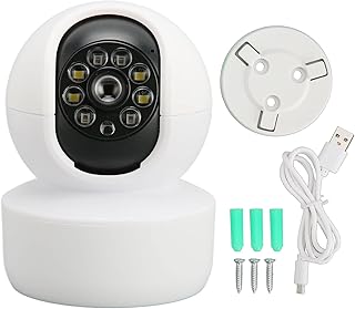 Wireless Security Camera, 1080P HD WiFi Indoor Camera Baby Monitor Two Way Audio Pet Camera Infrared Night Vision Motion Detection Support TF Card Slot and Cloud Storage