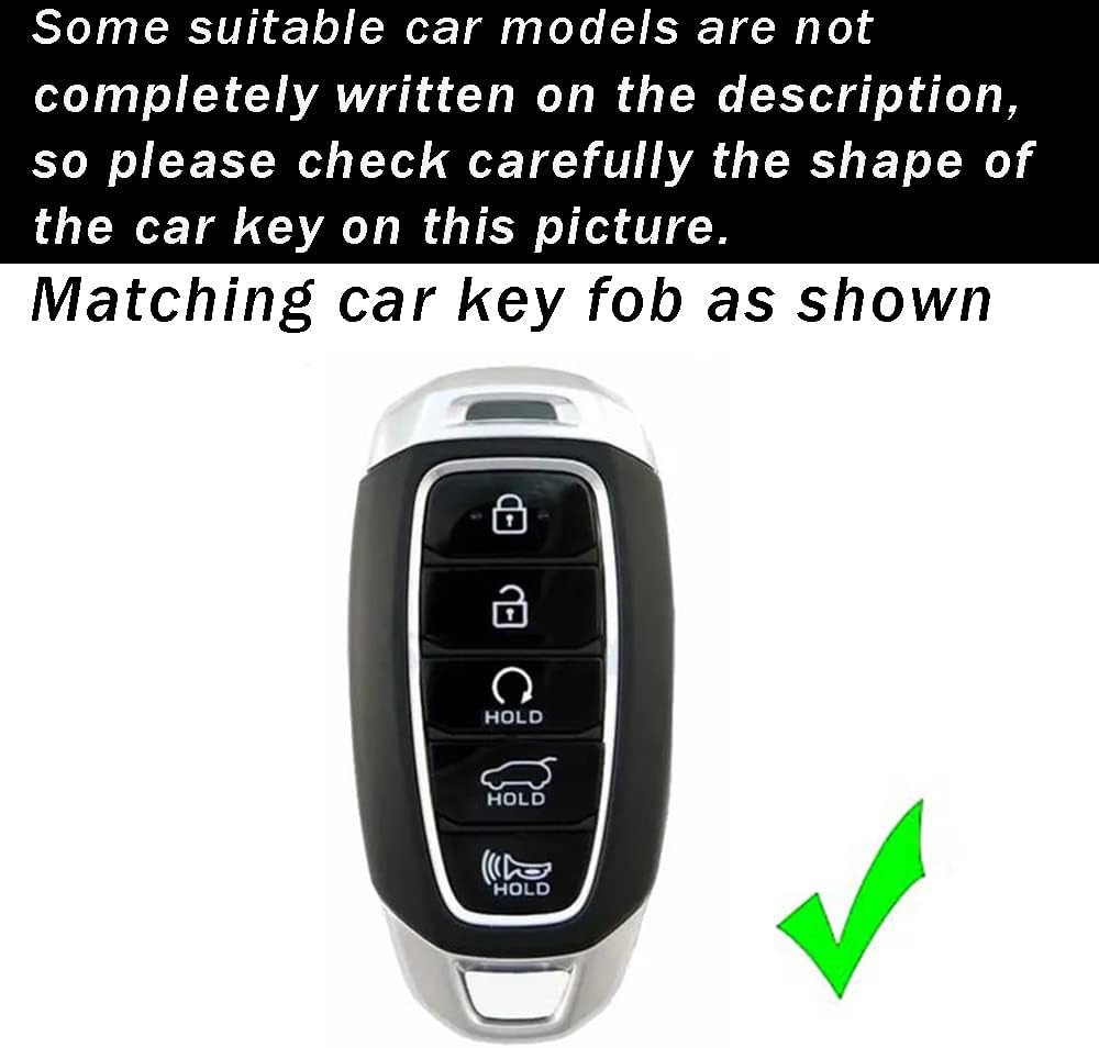Buy ontto 5Button Key Fob Cover Fit for Hyundai Santa Fe 20192022