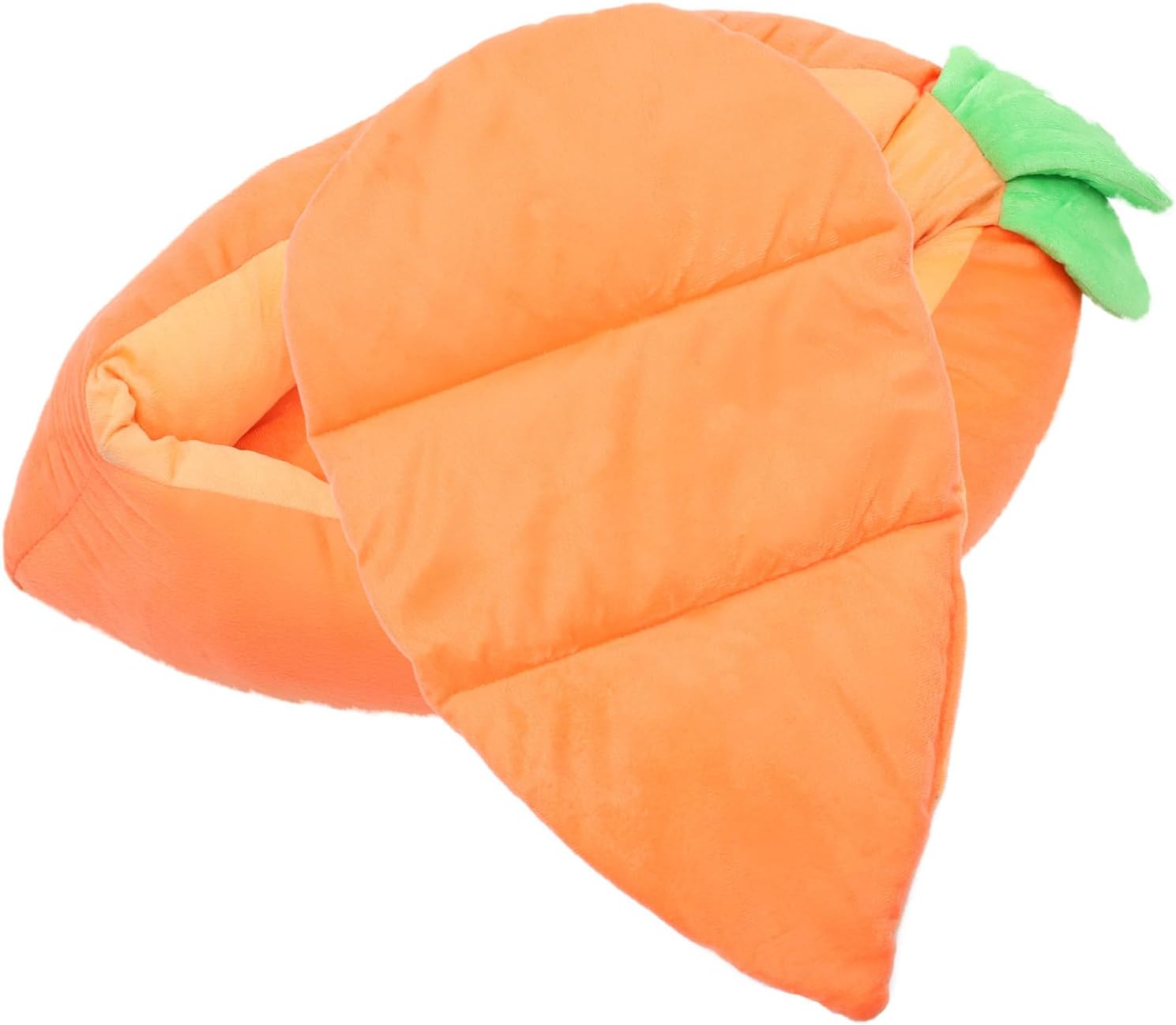 Bunny Bed Warm Carrot-Shaped Rabbit Nest for Indoor Pets Cozy Sleeping Space for Animals Like Guinea Pigs Chinchillas Bunnies Medium Adorable Design