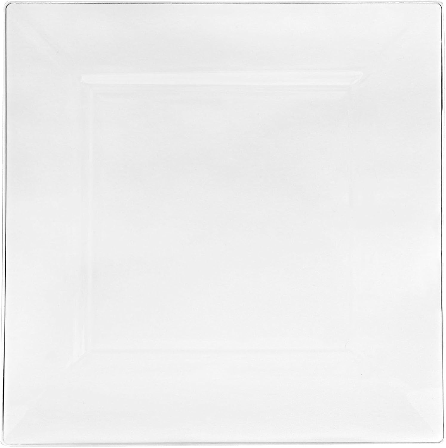 Amazon.co.jp Clear Square Premium Plastic Dinner Plates クリアスクエアプレミアム