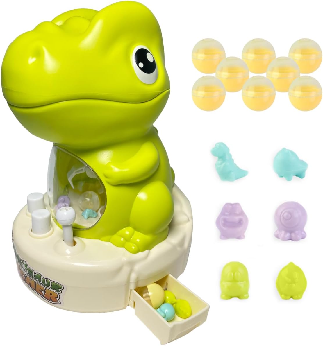 Dinosaur Mini Claw Machine for Kids with 14 Tiny Stuff