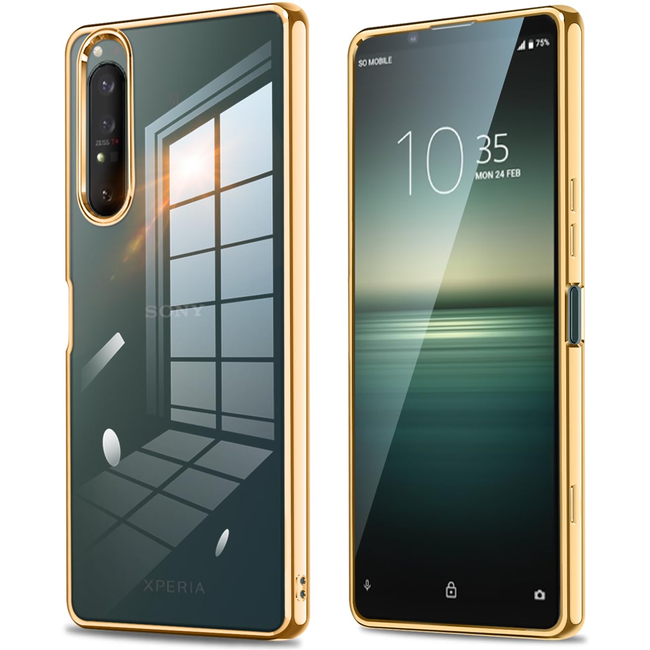Amazon.co.jp: fuweisitong 用の Xperia 1 II ケース クリア SO-51A