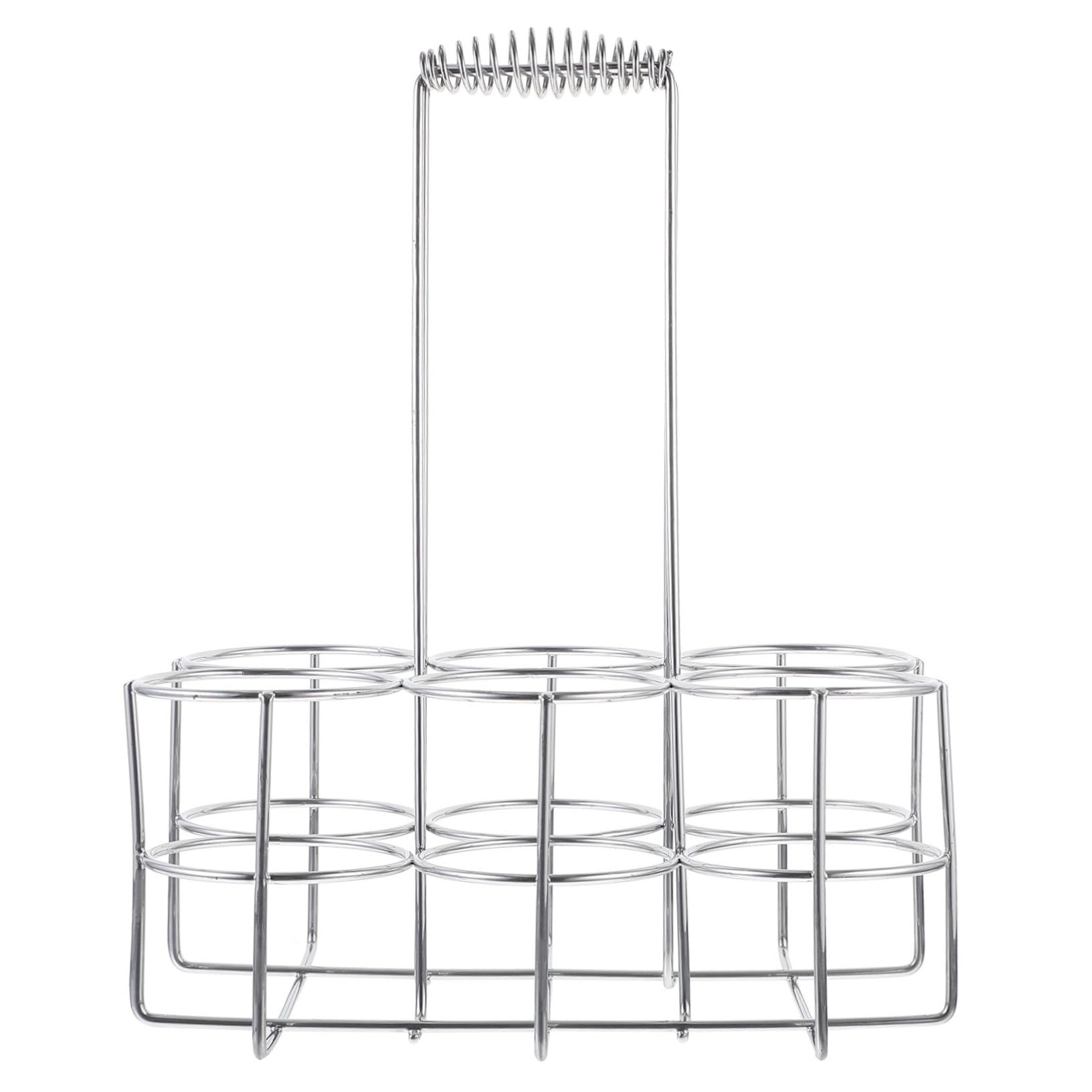 Hemobllo Soporte para Latas de Cerveza Plata Asa de Metal de 6 Ranuras