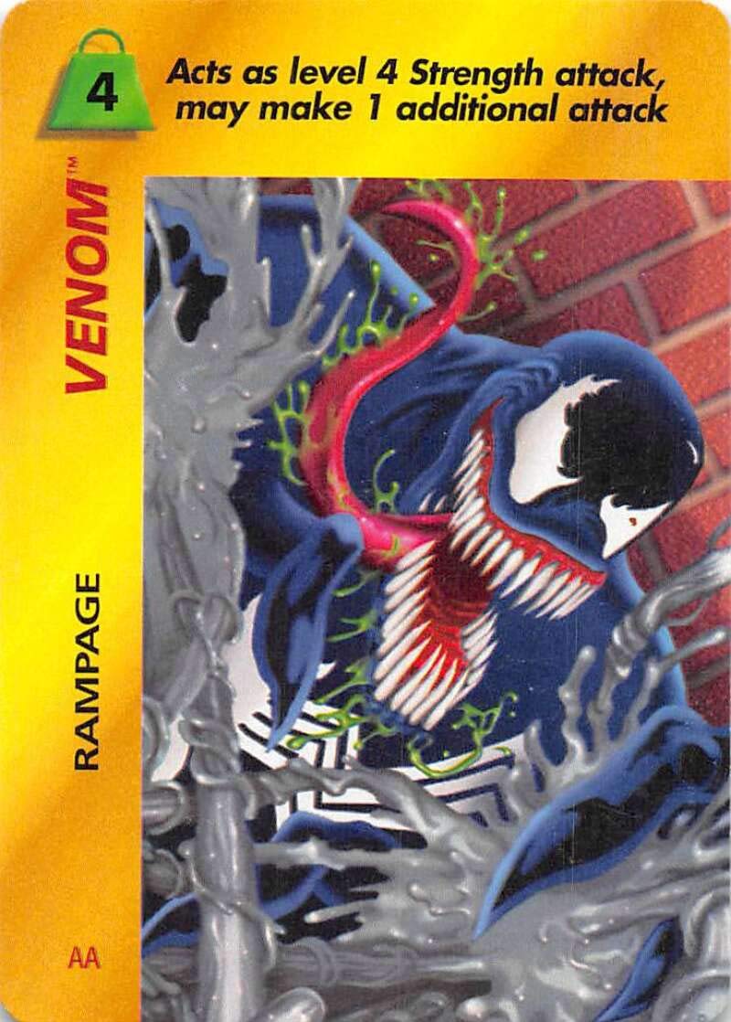 1995 Fleer Marvel Overpower NonSport #NNO Venom - Rampage Official