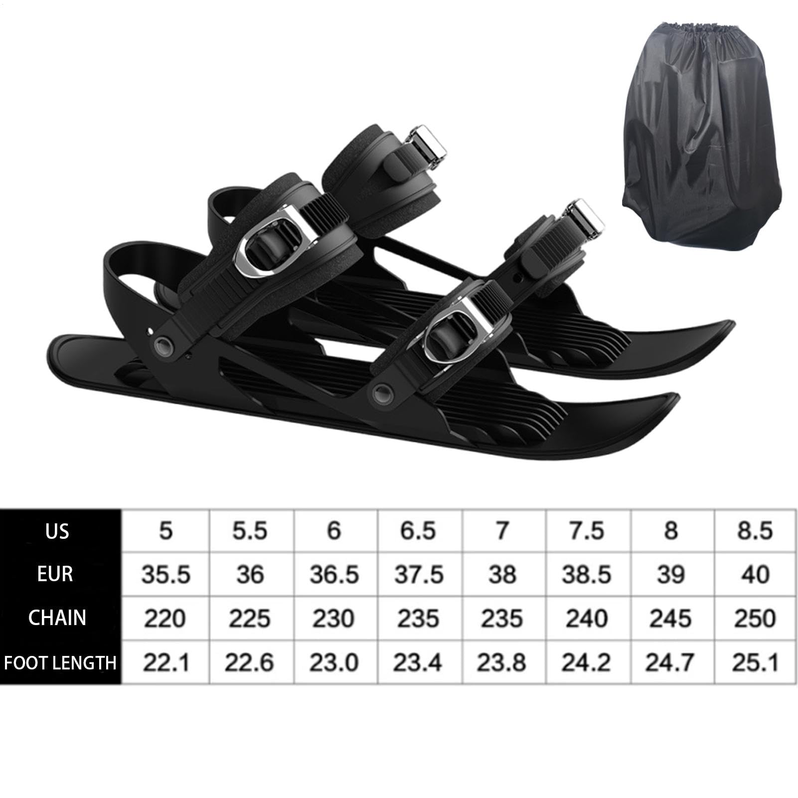 Schneeschuhe für Herren, Schneeschuhe für Frauen – Eisschuhe | Leichte Skiwerkzeuge, verstellbares Skizubehör, multifunktionale rutschfeste Schneeschuhe für Erwachsene und Laufen