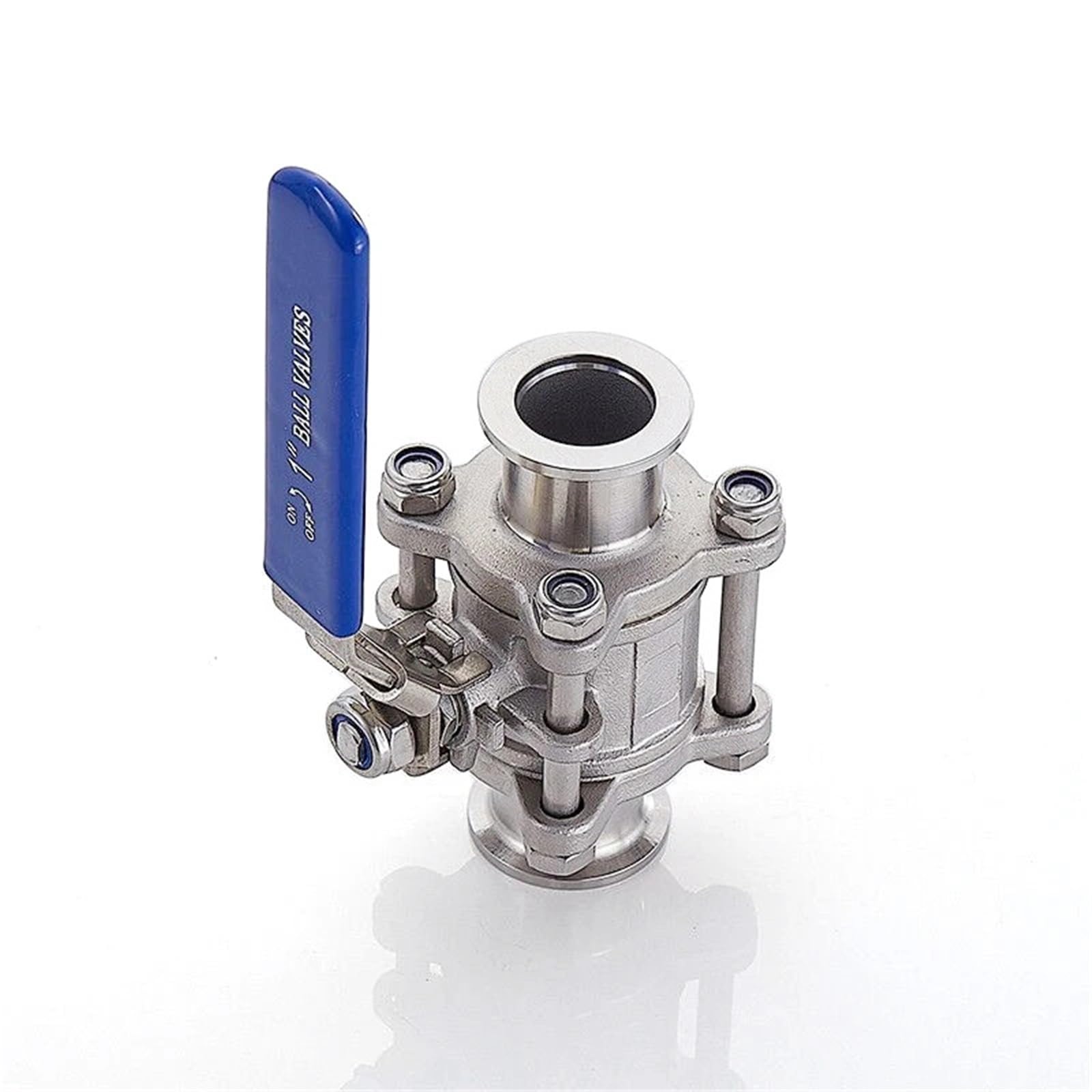 Válvula de Bola de Alto vacío KF de Acero Inoxidable KF16 KF25 KF40 KF50 SUS304, Brida de instalación rápida, válvula de Bola Manual de Tres Piezas | válvula solenoide(KF16)