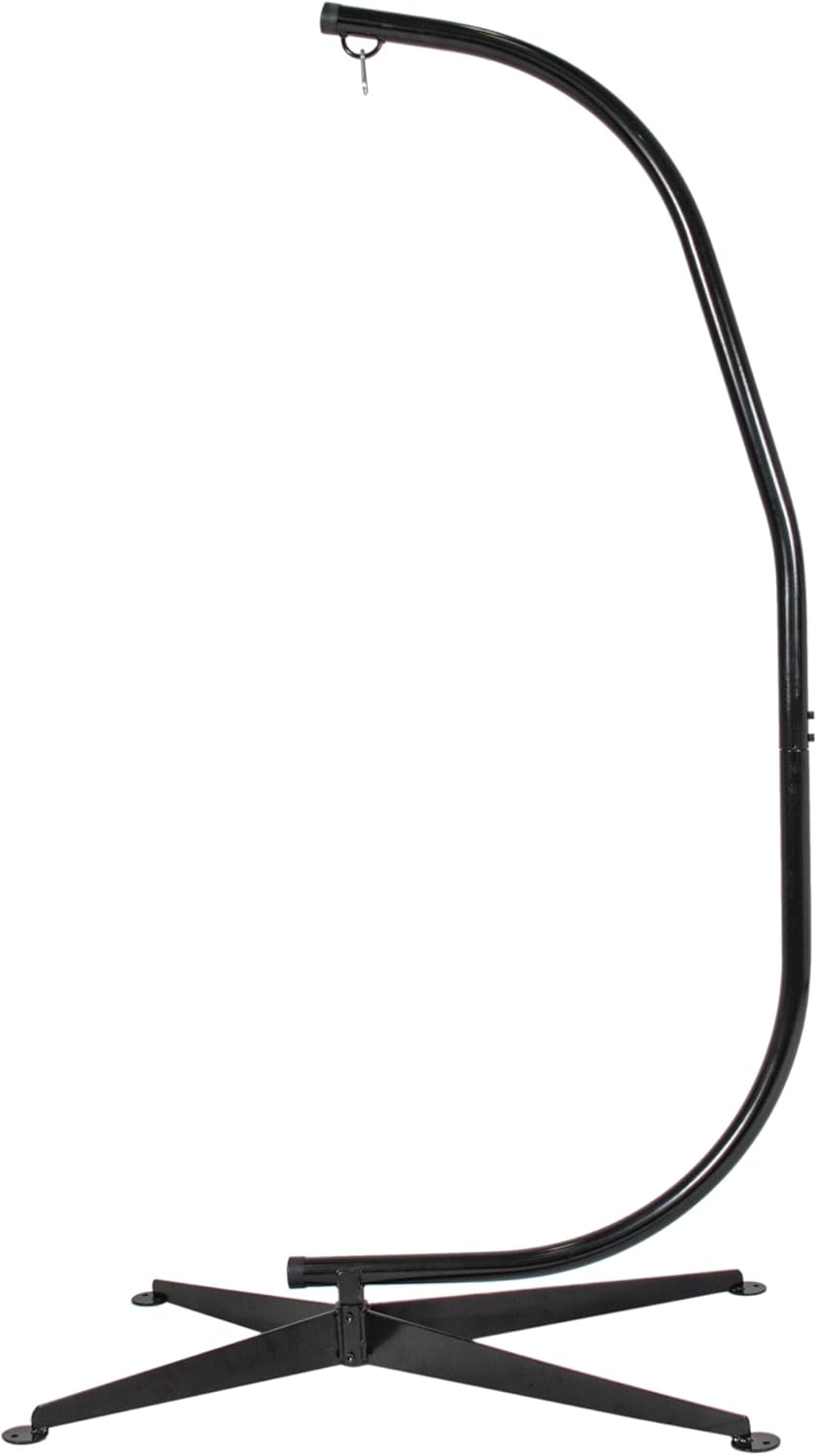 Solid Steel Deluxe Outdoor C Hammock Frame Hanging Swing Chair Stand Arc Style Rust Resistant Finish #499