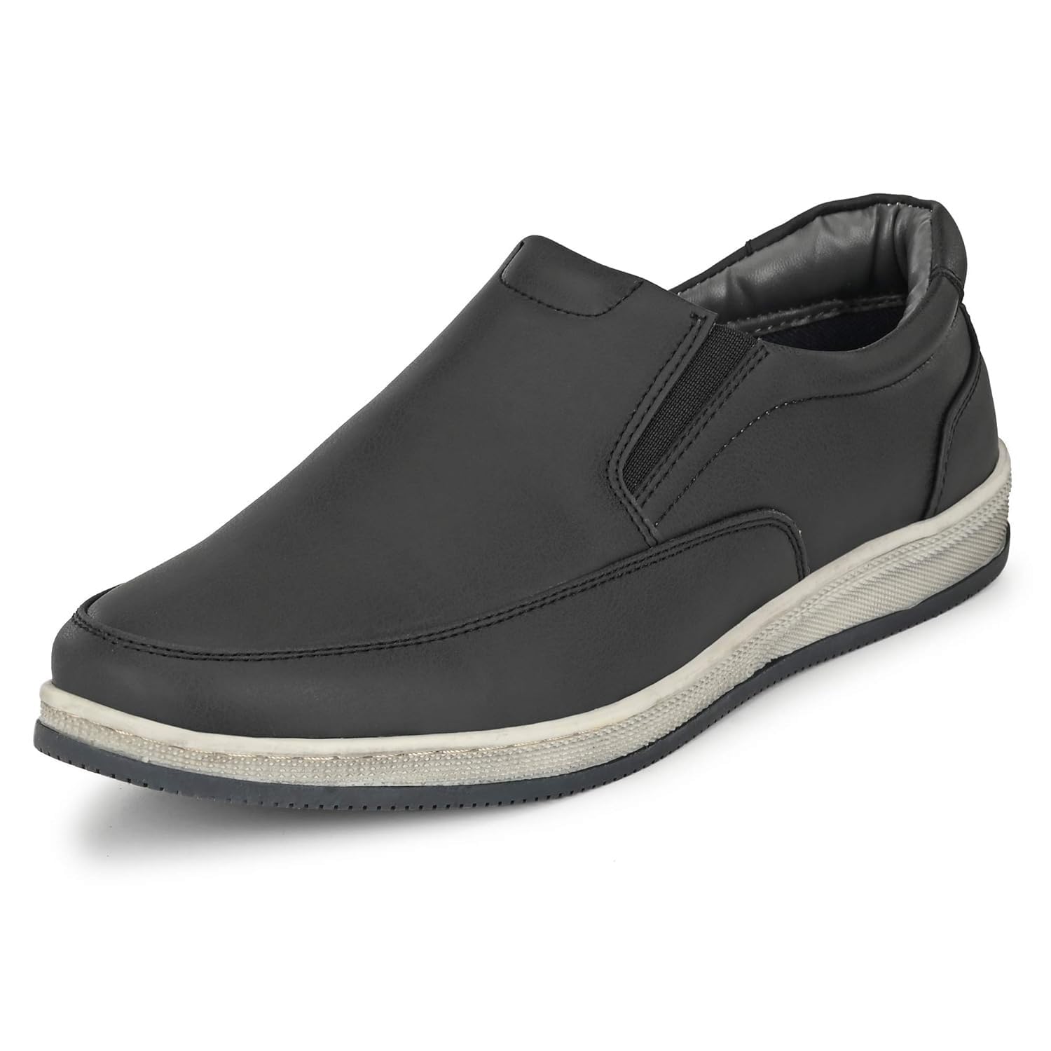 Centrino Loafers for Men Causal | Casual Shoes for Men | Soft Cushioned Insole| Moccasins | Lighweight Shoes (3392) Black